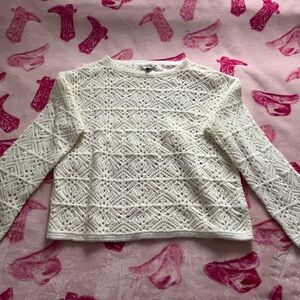 Elegant Cream Lace Women's Top